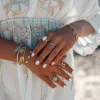 Bague Pierre Or Blanc