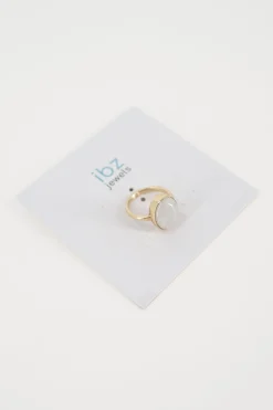 Bague Pierre Or Blanc