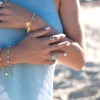 Bague pierre ronde or aqua