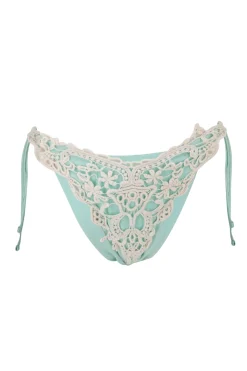 Bas de bikini Ibiza Ecru Turquoise