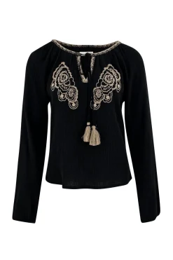 Blouse Corazon Broderie Noir
