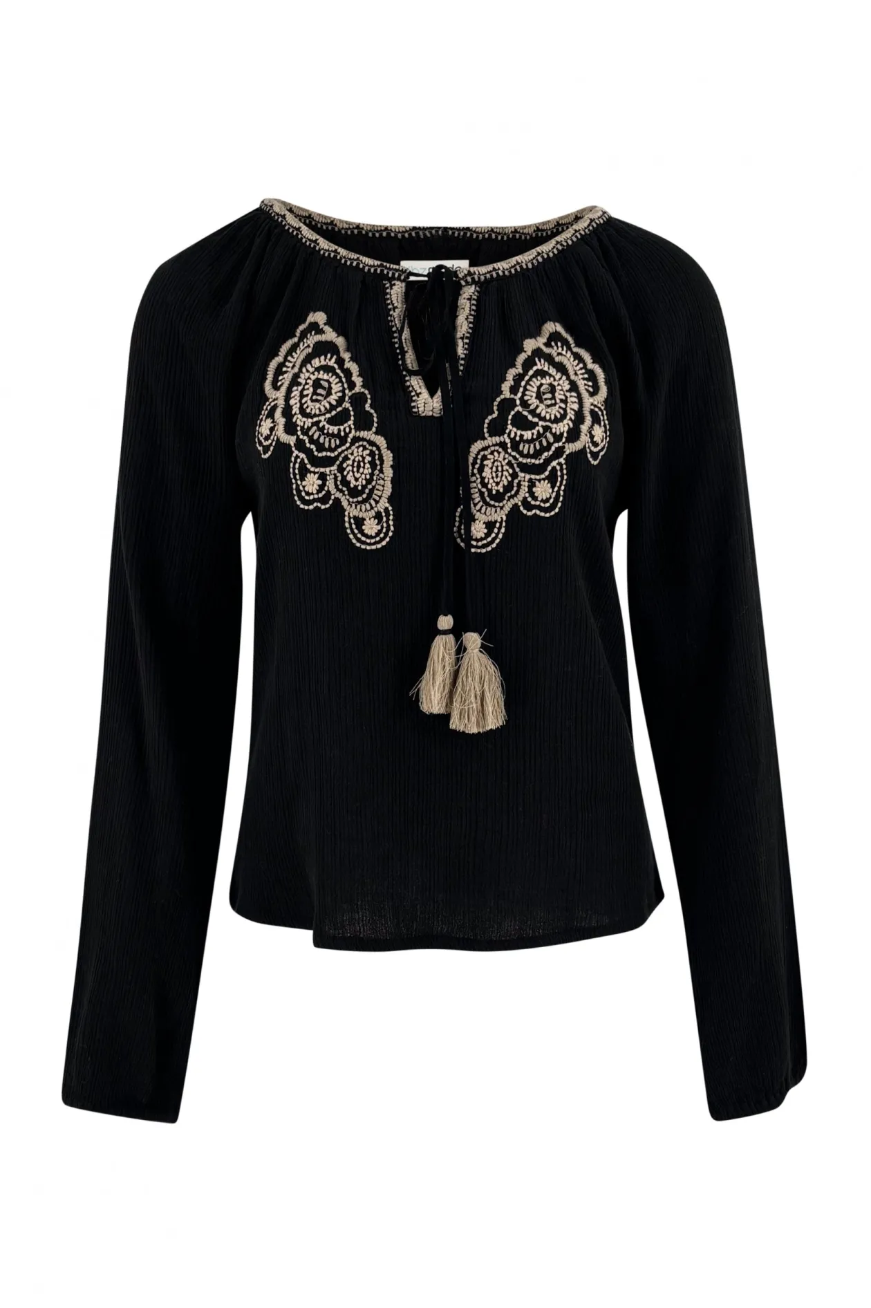 Blouse Corazon Broderie Noir