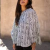 Blouse Corazon Print Noir
