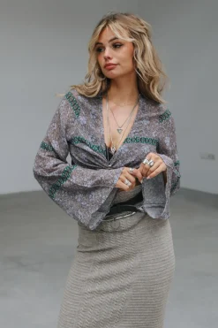 Blouse enveloppante Aura