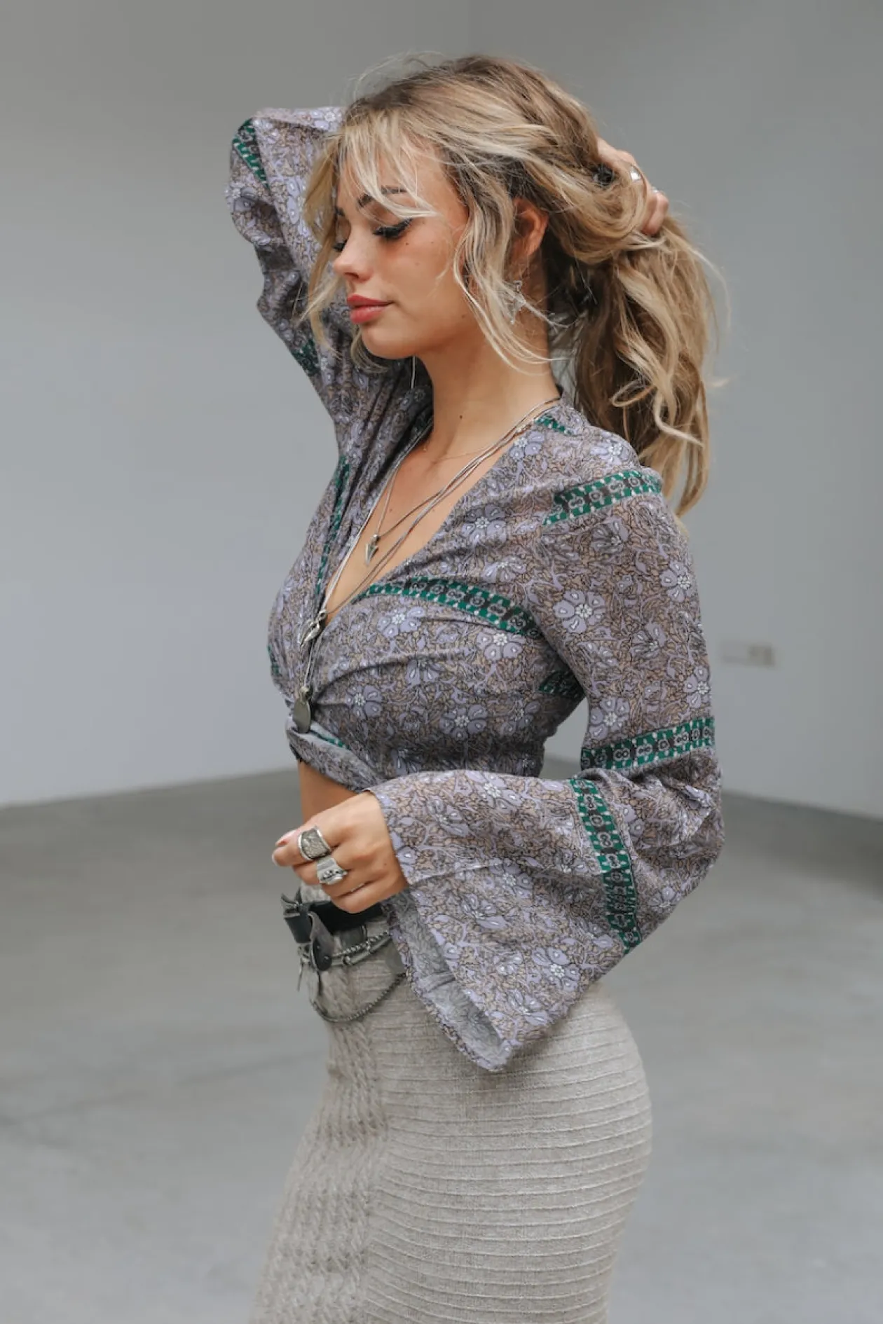 Blouse enveloppante Aura