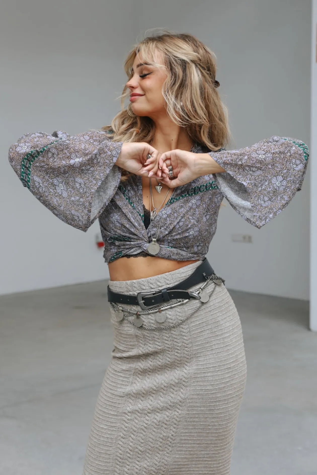 Blouse enveloppante Aura