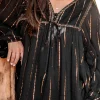 Blouse Gigi Stripe Noir