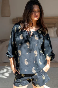 Blouse Lace Esencia Noir