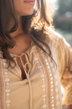 Blouse Tassel Riqueza Light Taupe
