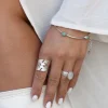 Bracelet Bracelet Dots Silver Aqua