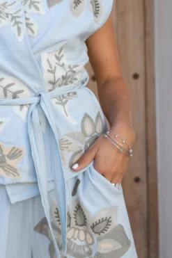 Bracelet Bracelet Dots Silver Aqua