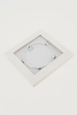 Bracelet Bracelet Dots Silver Aqua