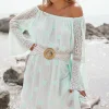 Caftan court Suze Mint