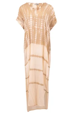 Caftan long Noa Tie Dye Poudre/Sable
