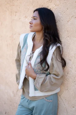 Cardigan Corazon Stone Blue