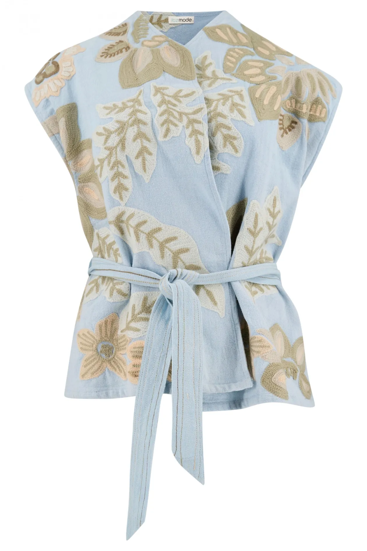Cardigan Vidal Floral Bleu pâle