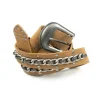 Ceinture métallique en daim Nola