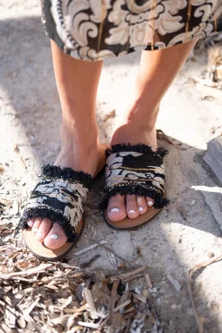 Chausson Inessa Baroque Noir Imprimé