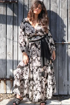 Chausson Inessa Baroque Noir Imprimé