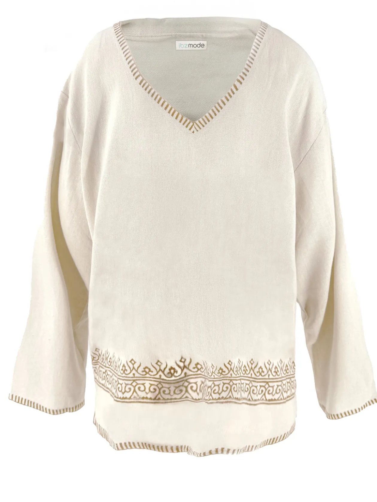 Chemise à col en V Raf Ivory
