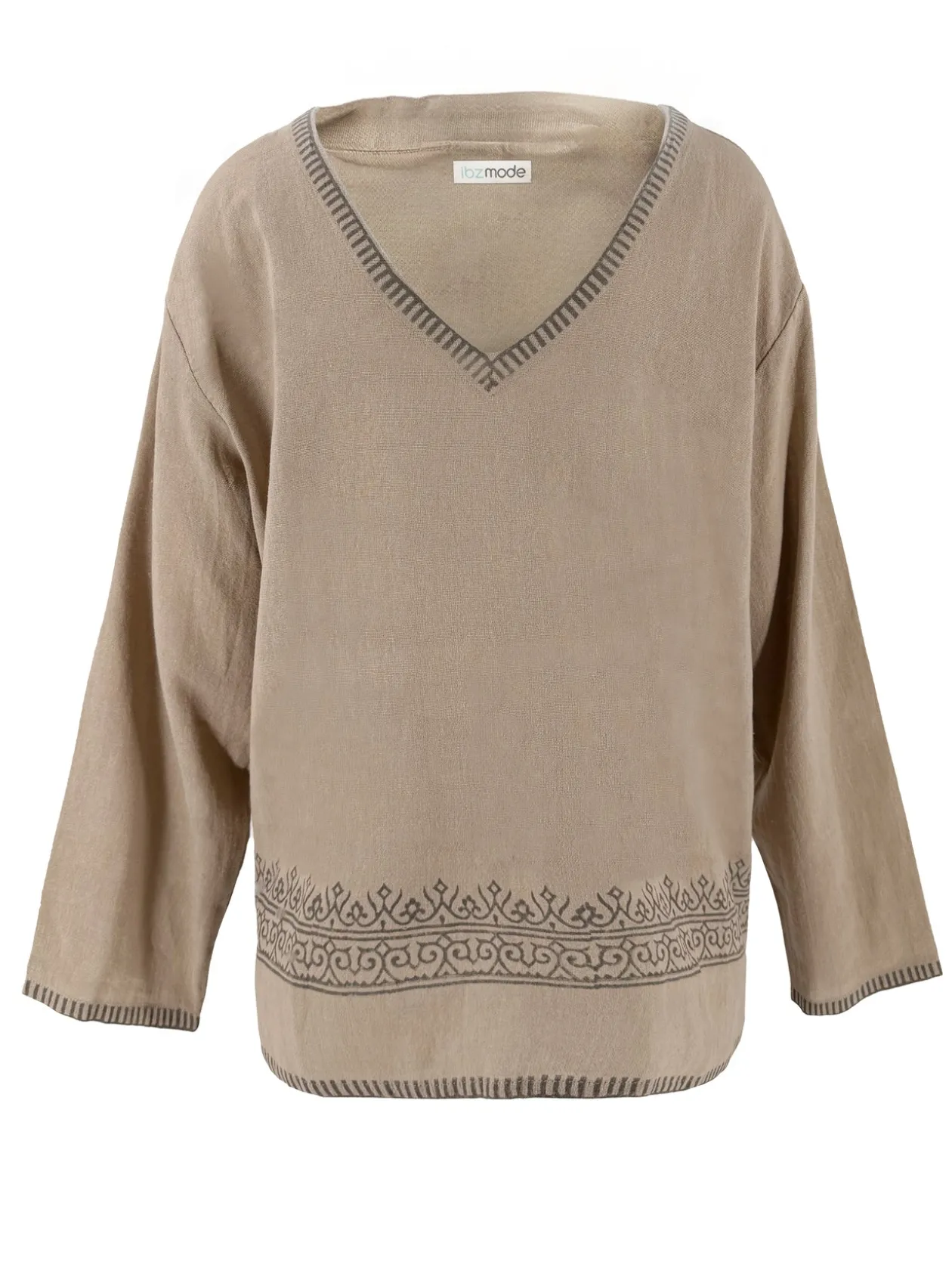 Chemise à col en V Raf Sand