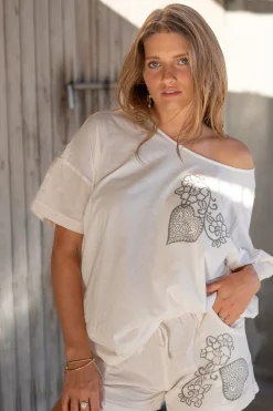 Chemise Carré Jersey Blanc