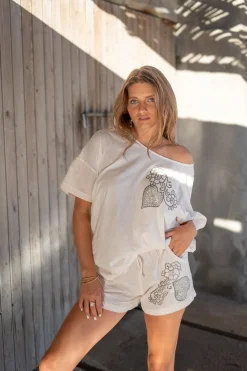 Chemise Carré Jersey Blanc