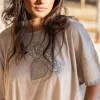 Chemise Carré Jersey Taupe