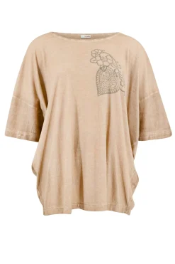 Chemise Carré Jersey Taupe