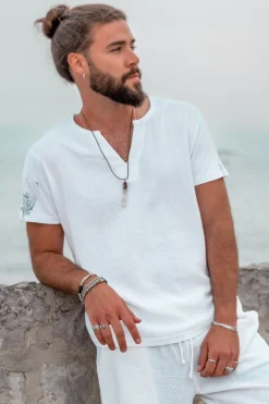 Chemise Chano Mandala Blanc