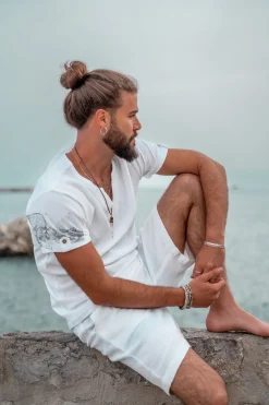 Chemise Chano Mandala Blanc