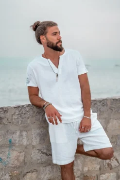 Chemise Chano Mandala Blanc