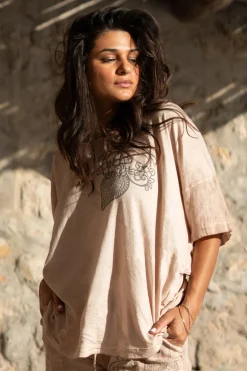 Chemise Square Jersey Sand