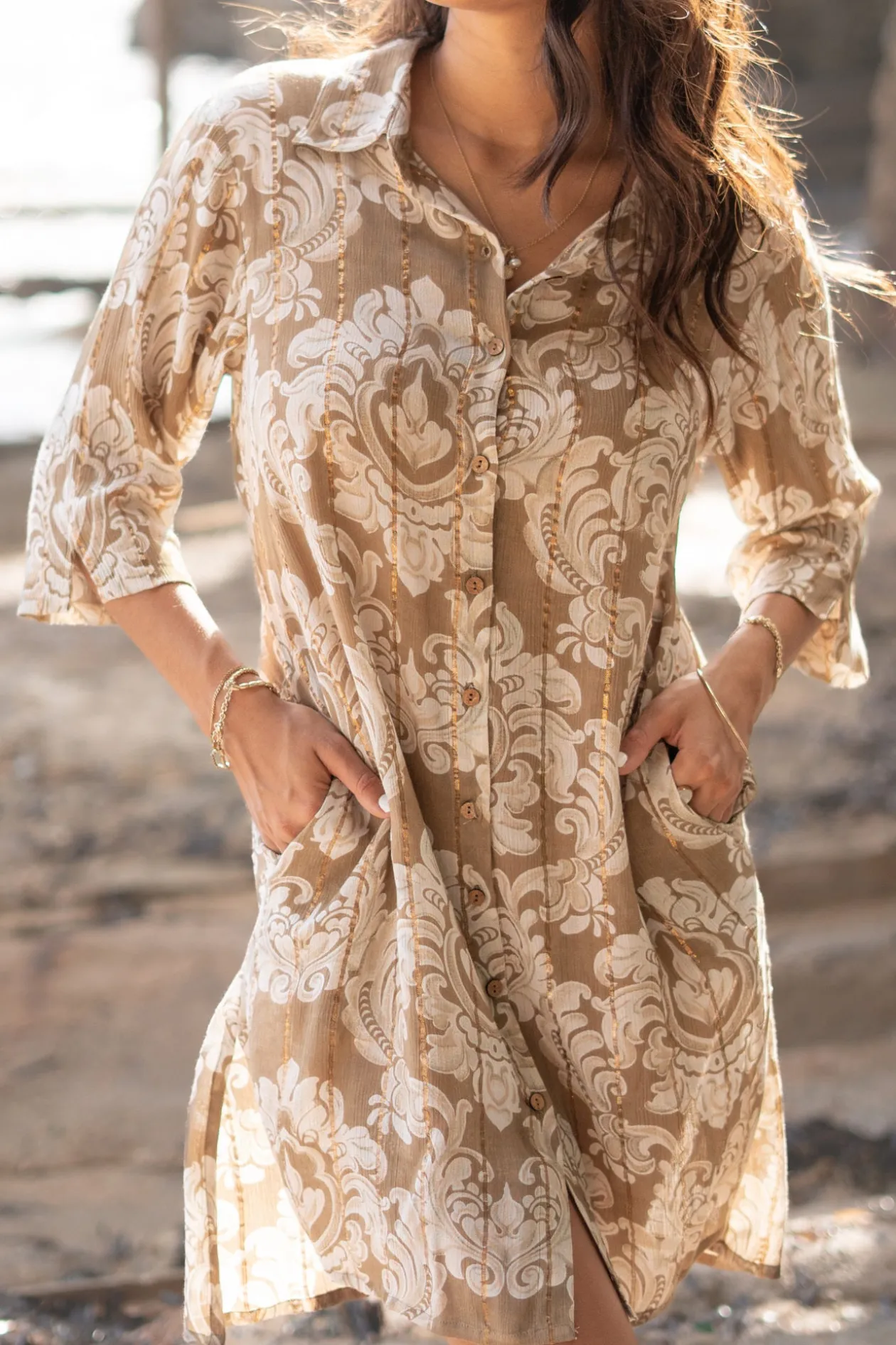 Chemisier Aletta Baroque Taupe