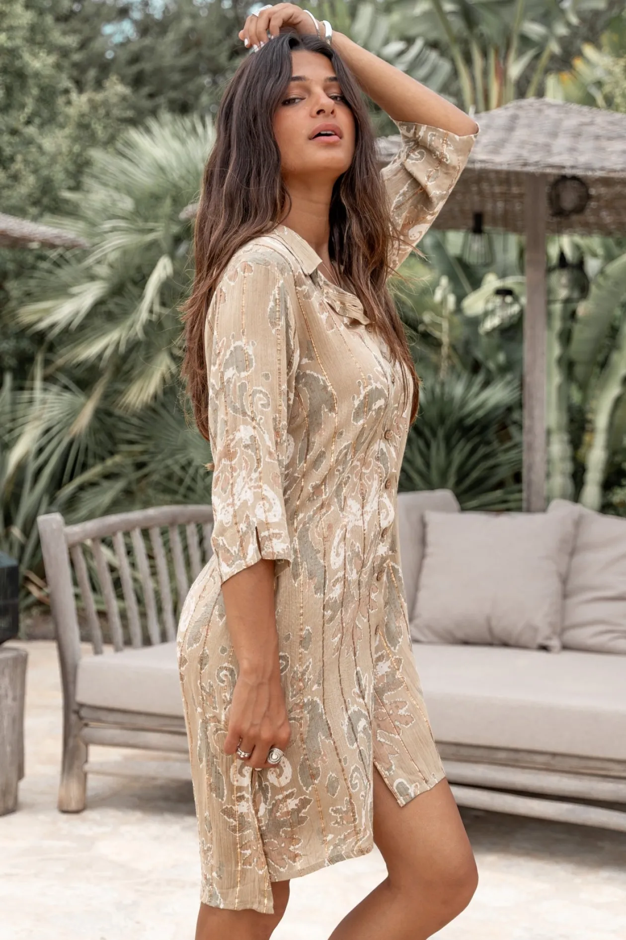 Chemisier Aletta Baroque Khaki