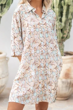 Chemisier Aletta Flower Sand