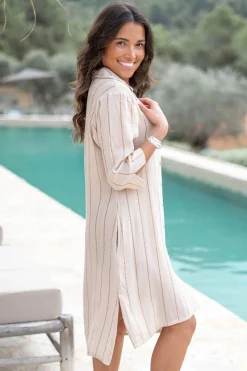 Chemisier Aletta Stripe Sand