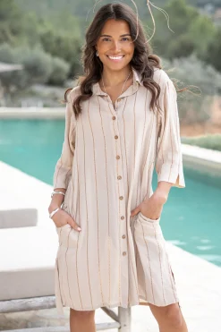 Chemisier Aletta Stripe Sand