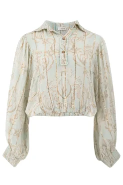 Chemisier Briso Baroque Bleu pâle Imprimé
