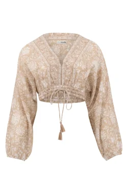Chemisier crop Jesenia Naturel