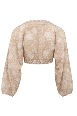 Chemisier crop Jesenia Naturel
