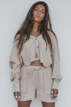 Chemisier en coton Lyo Beige