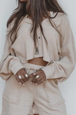Chemisier en coton Lyo Beige