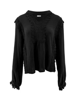 Chemisier Encaje Noir