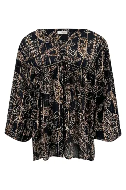 Chemisier Kiki Paisley Noir