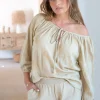 Chemisier Lace Esencia Sand