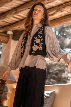 Chemisier Luciana Romance Taupe clair