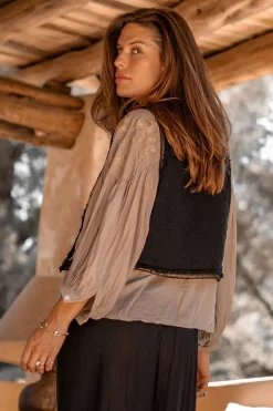 Chemisier Luciana Romance Taupe clair