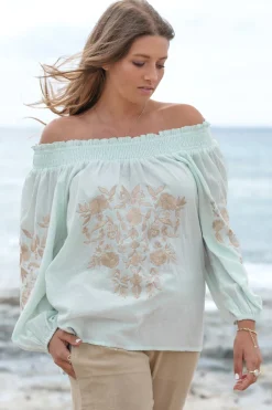 Chemisier Selena Bordado Mint