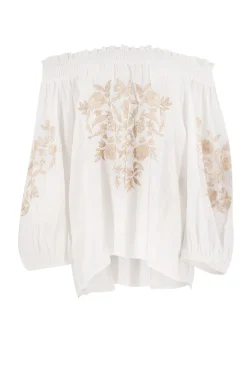 Chemisier Selena Bordado Blanc